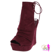 Image 1 of Nikki Sassy Plum Wedge 