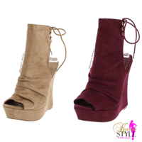 Image 4 of Nikki Sassy Plum Wedge 