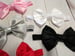 Image of ROCK BOTTOM BLOWOUT 4 Inch Satin Bow Headband- 5 color choices