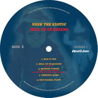 Image 2 of NEEK THE EXOTIC "Hell Up In Queens" (blue colored) Vinyl LP 