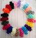 Image of 4 Inch Burnt Flower on Crochet Headbands -22 color choices 