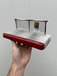 Image 1 of Sidewalk with chain-link fence