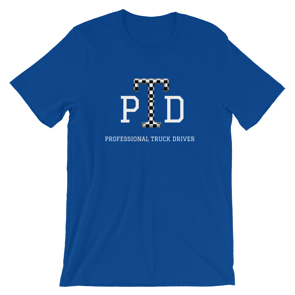 Image of PROFESSIONAL TRUCK DRIVER T-SHIRT ROYAL BLUE