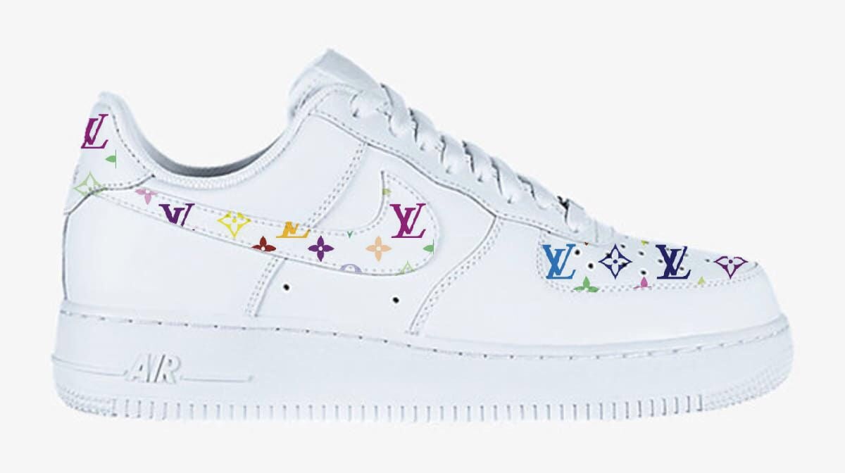 Multicolored Louis Vuitton Nike Air Force 1's