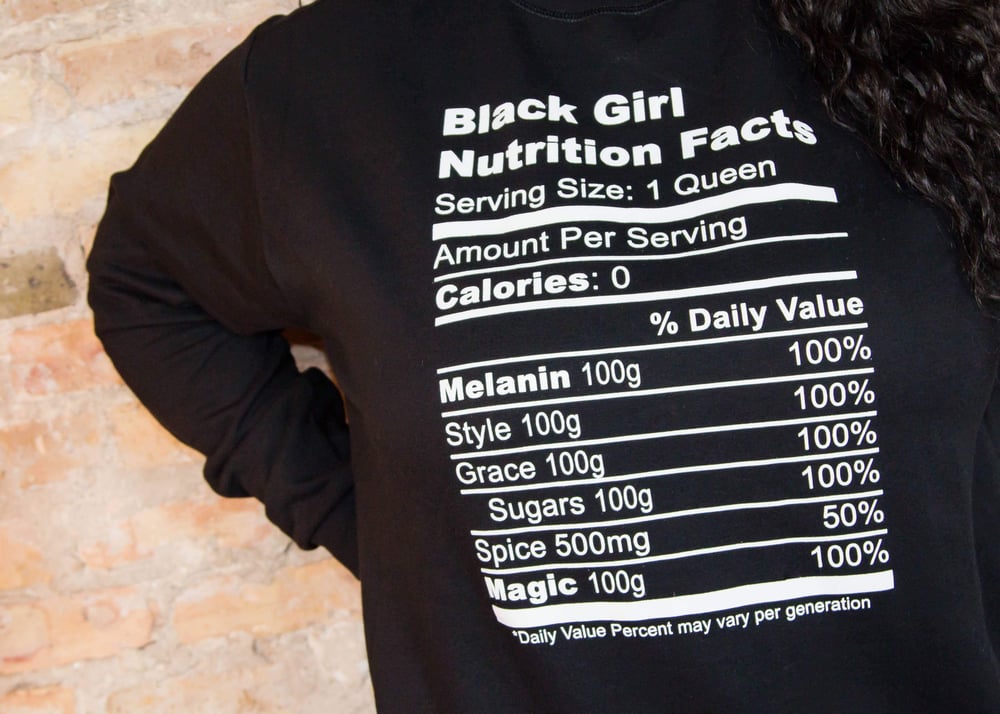 Image of Black Girl Nutrition Sweaters (Red/BLK)