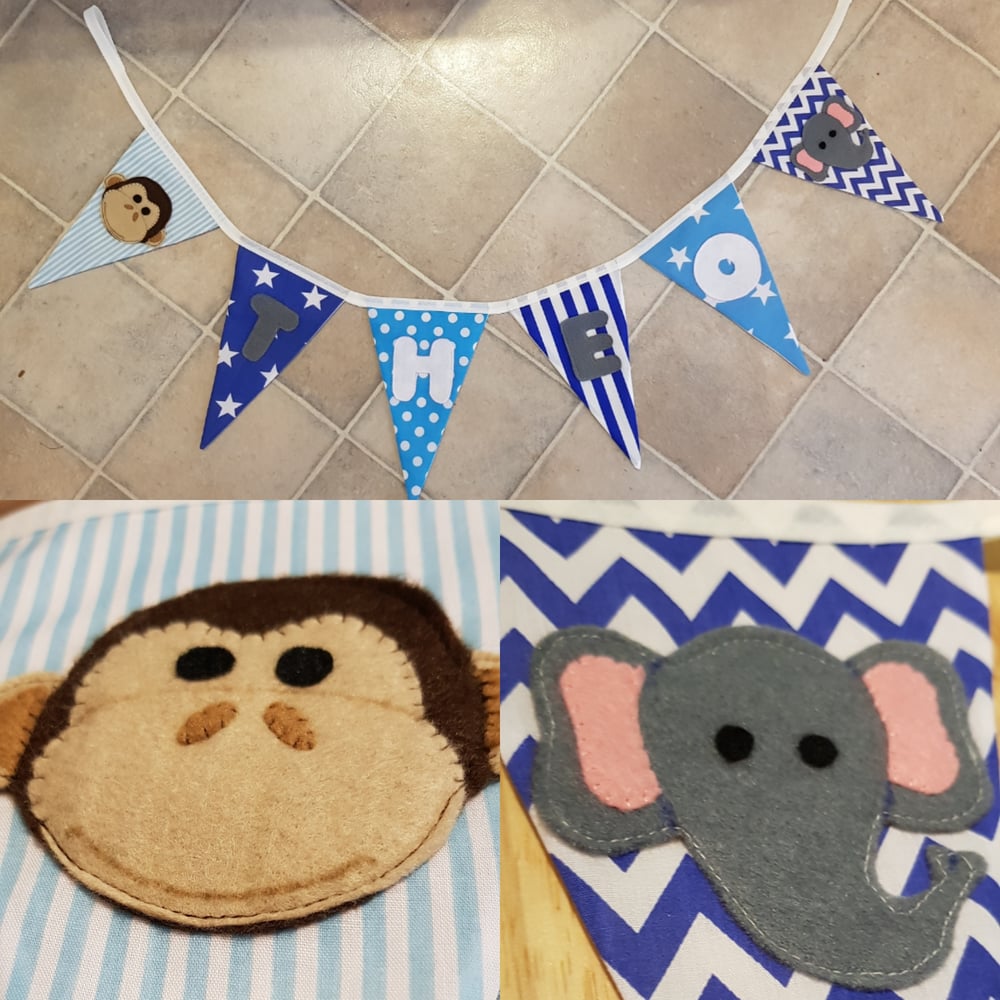 Image of Personalised handmade bunting