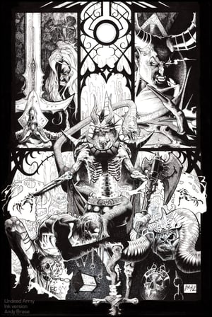 Image of Undead Army- 13x19 LIMITED Print (signed) <font color="orange">Back</font>