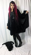 Bishop Sleeve Dress on Black Velvet