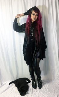 Image 4 of Bishop Sleeve Dress on Black Velvet