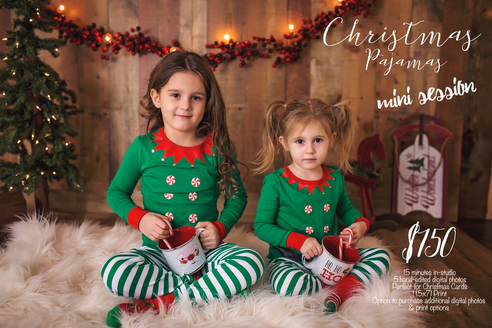 Image of Saturday, November 3 - Holiday Pajamas Mini Sessions