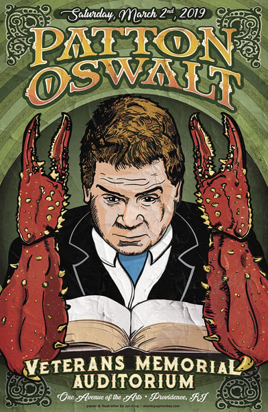 Image of Patton Oswalt "Lovecraft" 11"x17" Poster Ltd. Ed. of 100 - AVAILABLE NOW