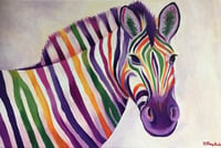 Image 1 of Rainbow Zebra print 