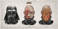 Image 1 of DARTH VADER - head anatomy  (limited ed. of 50 Giclèe  wide print on fine art canvas)