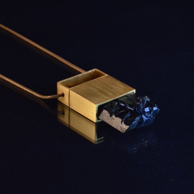 INTEGRATION necklace // Epidote crystal