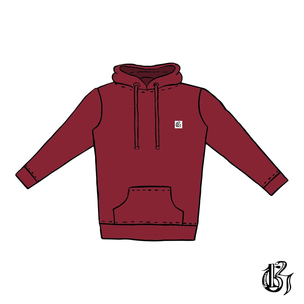 Image of Burgundy 1627 Hoodie