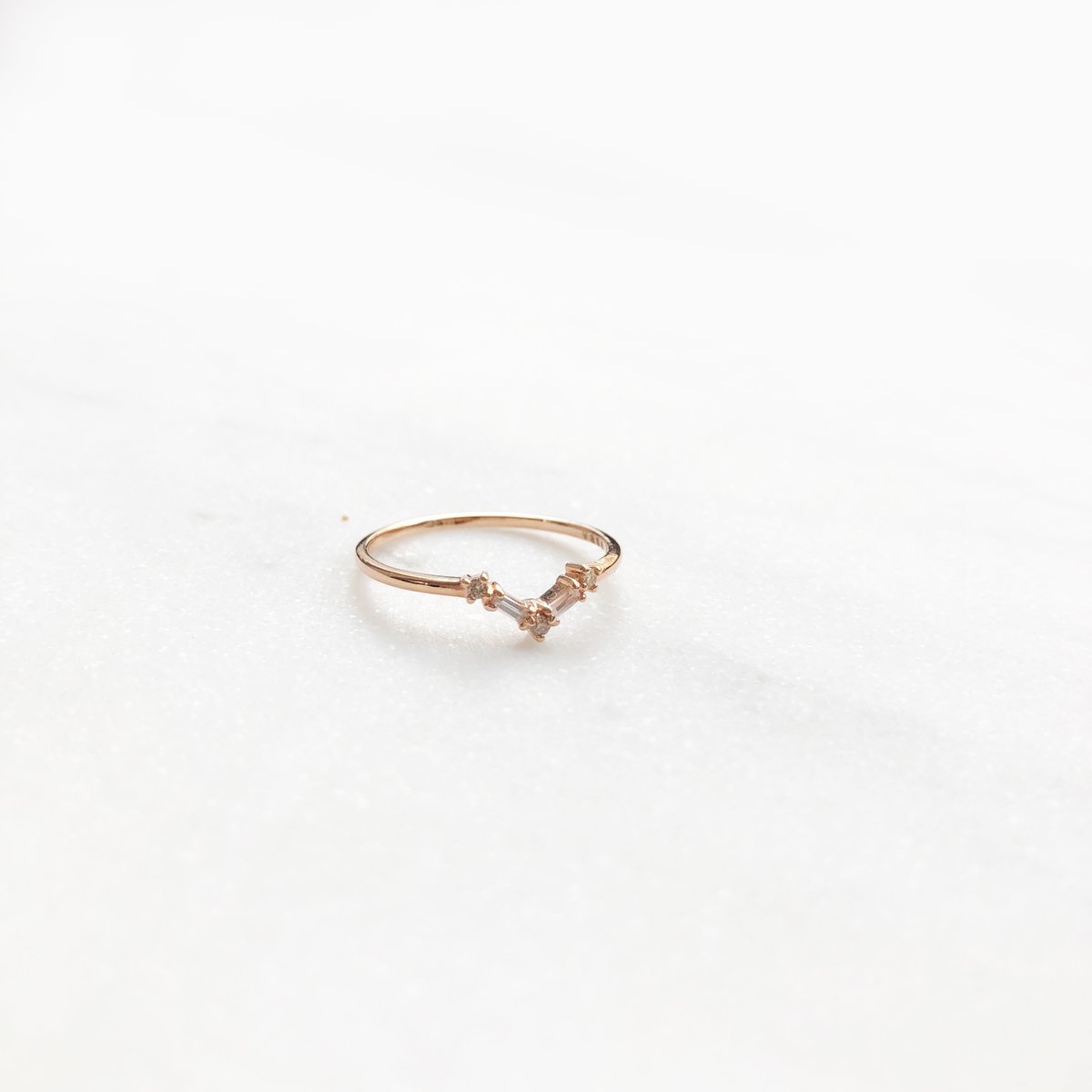 Image of Mini Deco Baguette Ring