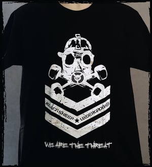 Image of We Are The Threat White ts/Black ts