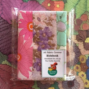 Image of Reuseable Fabric covered A6 notebooks