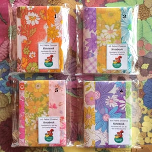 Image of Reuseable Fabric covered A6 notebooks