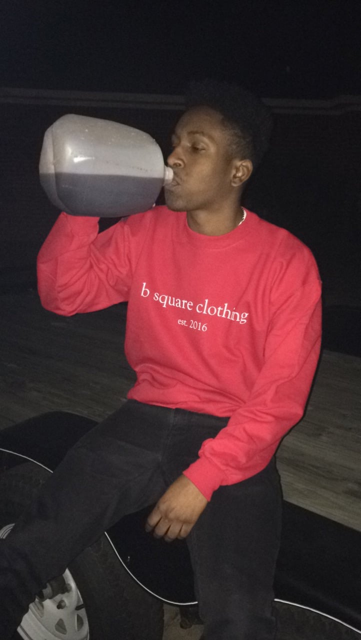 Image of Red Est Crewneck original B Square re release