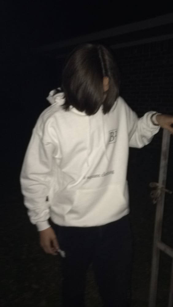 Image of Bsquare White Hoodie original B Square re release