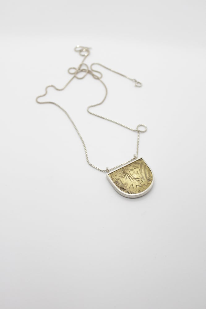 Image of EMBOSSED BRASS PENDANTS