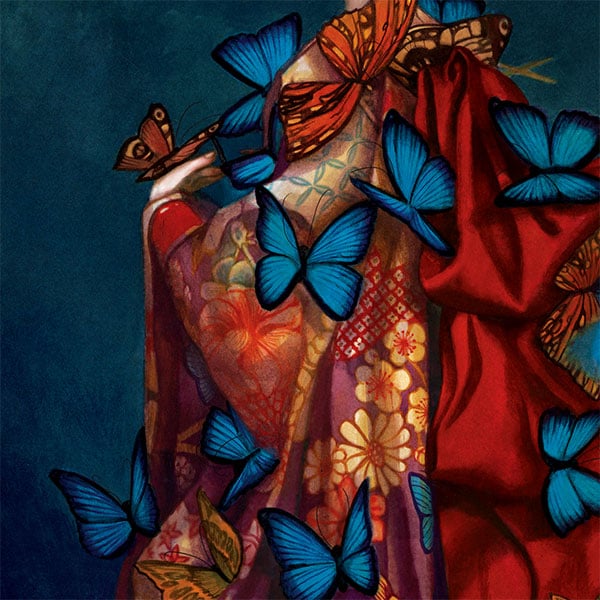 Image of Flying butterflies Embellished