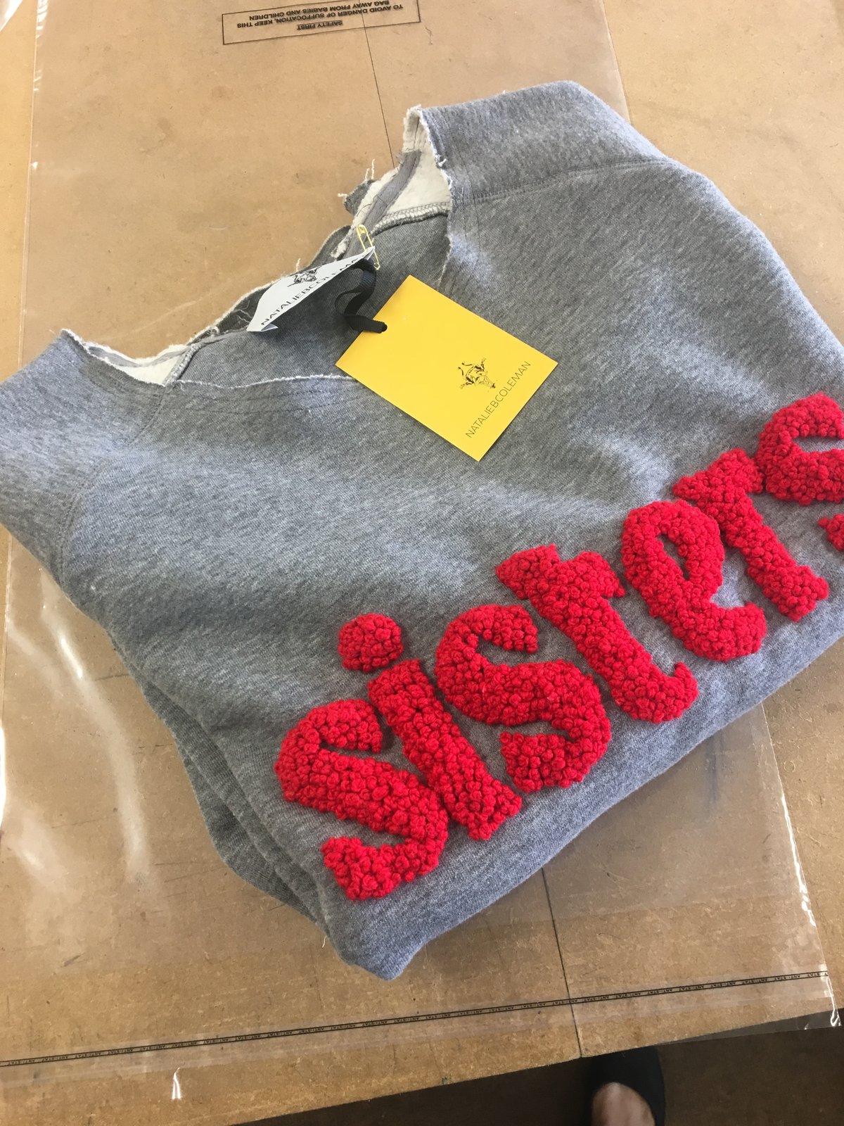 Image of SISTERS Sweater Pre -Order in Grey or Black 