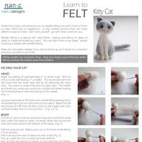 Image 3 of PDF Cat Felting Instructions