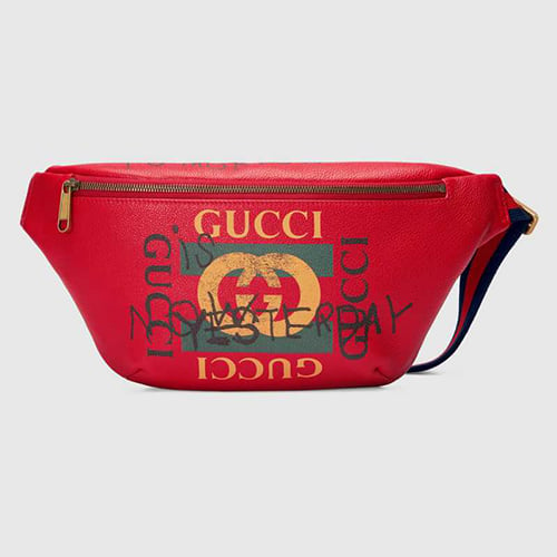 Gucci Black x Grey Monogram GG Denim Belt Bag Fanny Pack Waist Pouch 2 –  Bagriculture