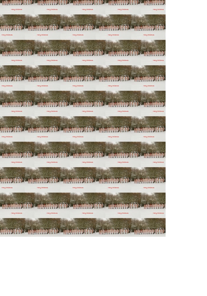 Image of 'WOW' Four sheets of wrapping paper and tags, including UK postage