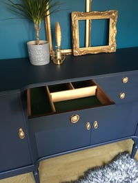 Image 5 of Dark blue wooden sideboard 