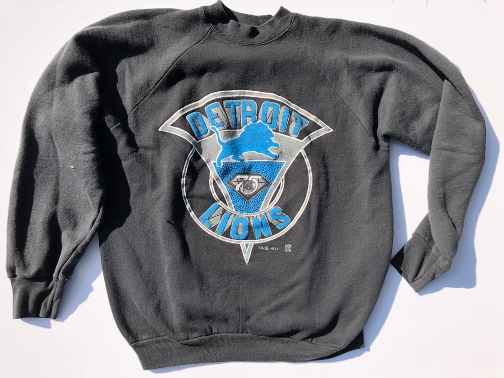 Image of Vintage Detroit Lions Crew Neck - XL