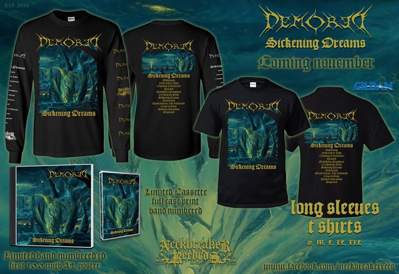 Image of NBR 008 Demored - Sickening Dreams  CD+ Shirt Bundle 