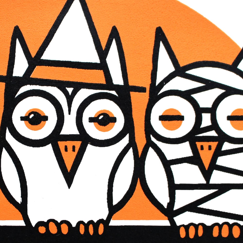 Image of Three Owls Screen Print