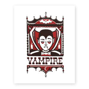 Image of Incredulous Vampire Screen Print