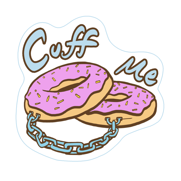 Image of Cuff Me - Sticker