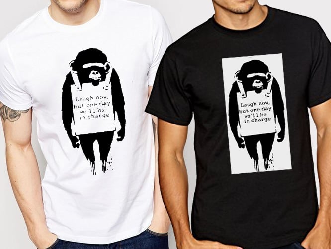 Image of "Laugh Now - Banksy Inspired Tee