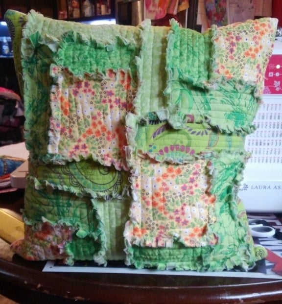 Rag Quilt Pillow Mythical Creations