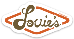 Image of "Louie's" Logo sticker