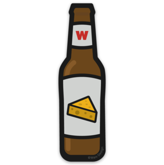 Image of Cheese Beer sticker (or magnet)