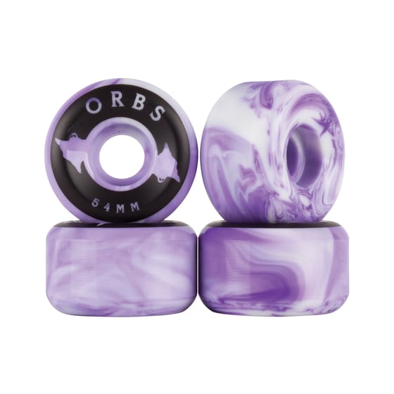 Image of Specters Swirls - 54mm - Purple/White