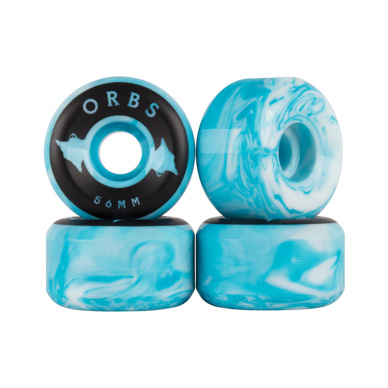 Specters Swirls - 56mm - Blue/White / Orbs Wheels