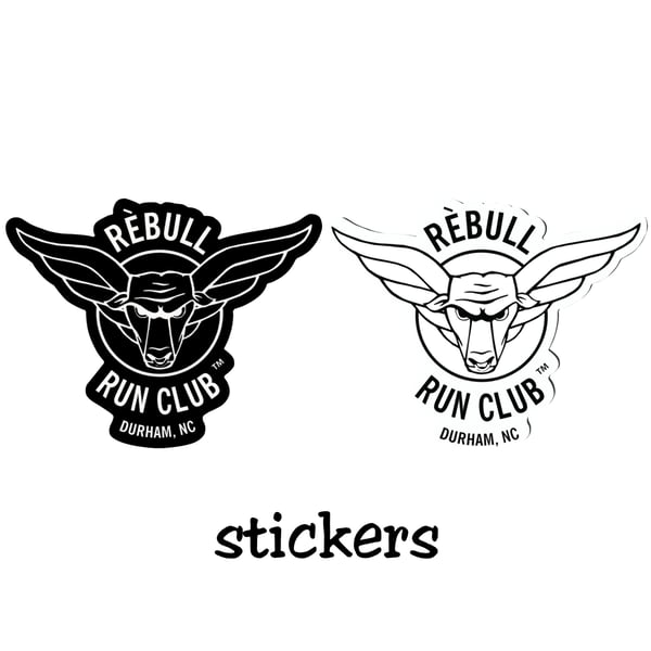 Image of Rèbull Running Sticker (Black or White) 