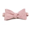 Blush Linen Chambray Bow Tie