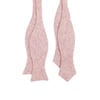 Blush Linen Chambray Bow Tie