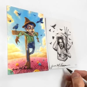 Image of SIGNED Postcard Set - "The Scarecrowl / Noise"