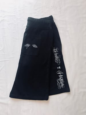 Image of Heart Of A Hustler “Jogger Shorts” ( Black / White )