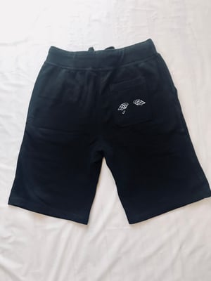 Image of Heart Of A Hustler “Jogger Shorts” ( Black / White )