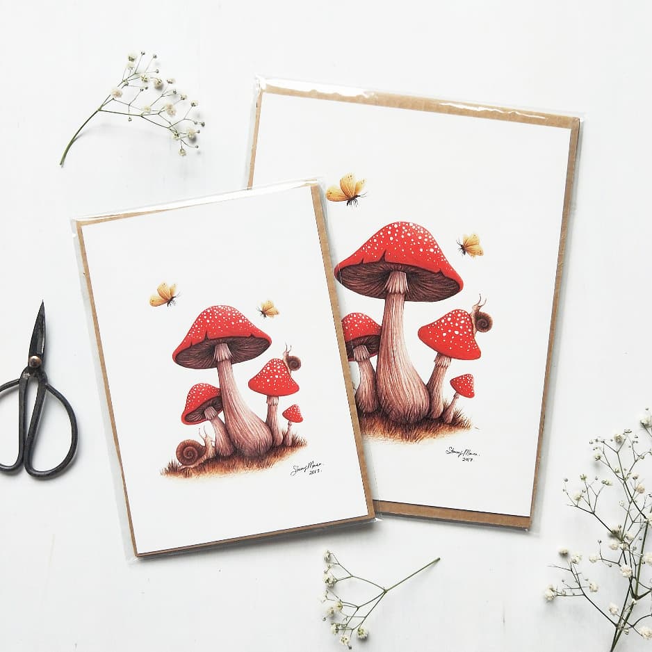 Image of Toadstools -  Fine Art Giclée Print